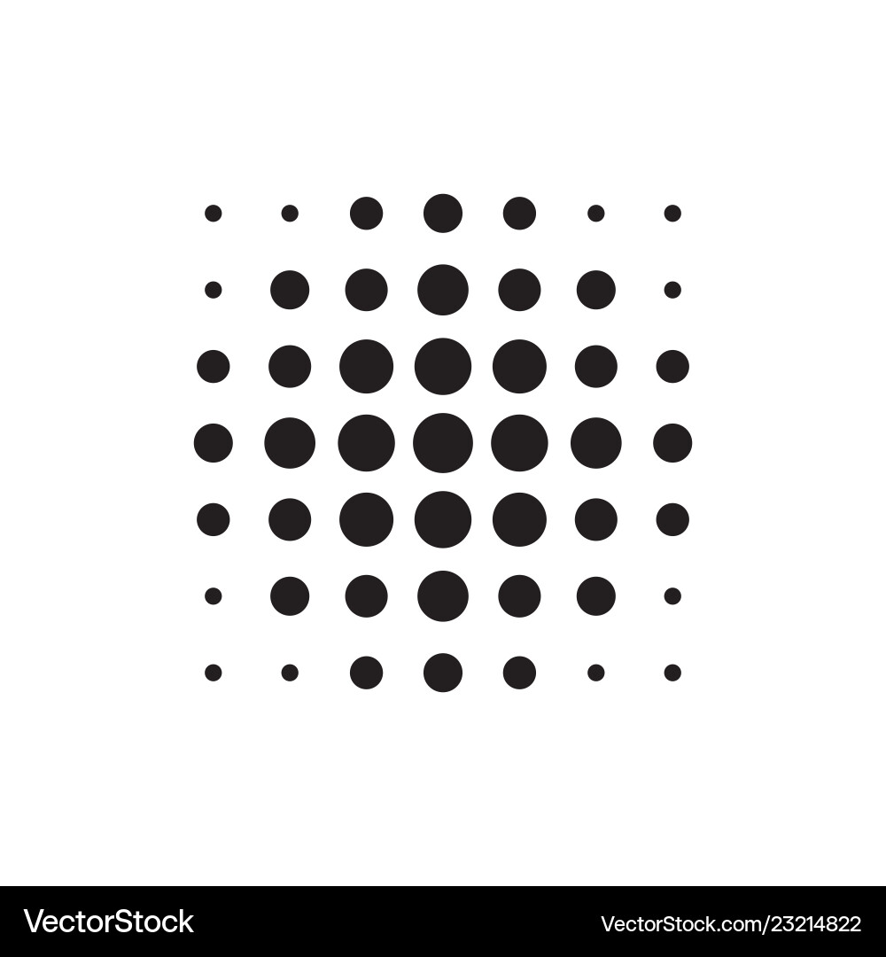Halftone dots forms Halftone dots forms vector image