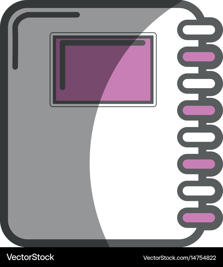 Rings notebook tool to study and learn vector image