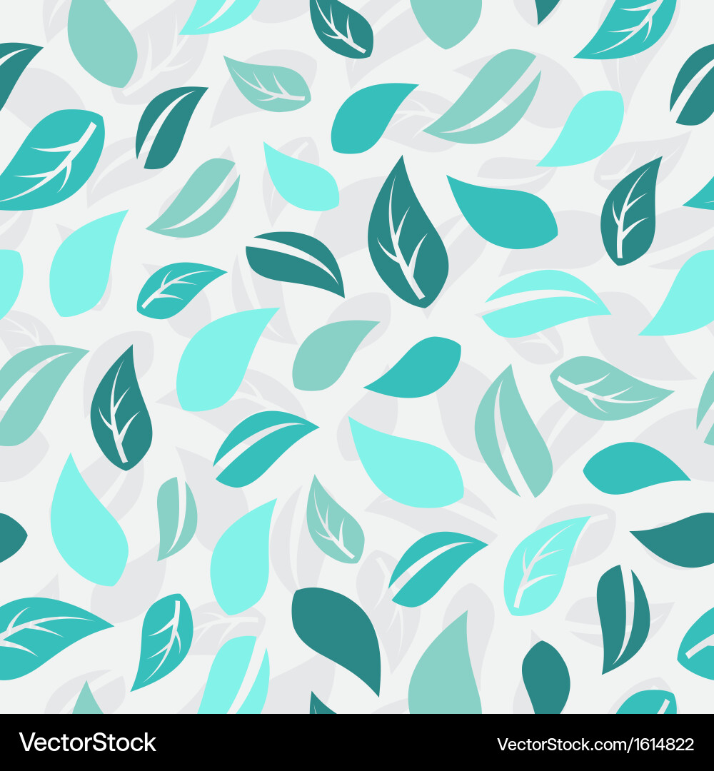 Seamless pattern with leafs Vector Image