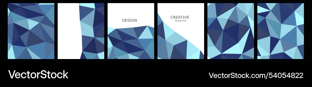 Set of cover notebook design abstract Vector Image