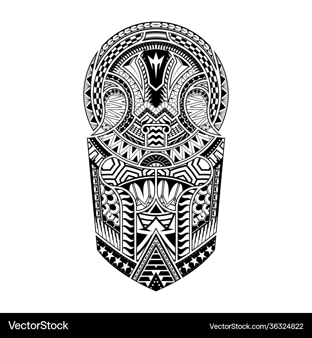 Tattoo abstract black arm template Royalty Free Vector Image Tattoo abstract black arm template Royalty Free Vector Image