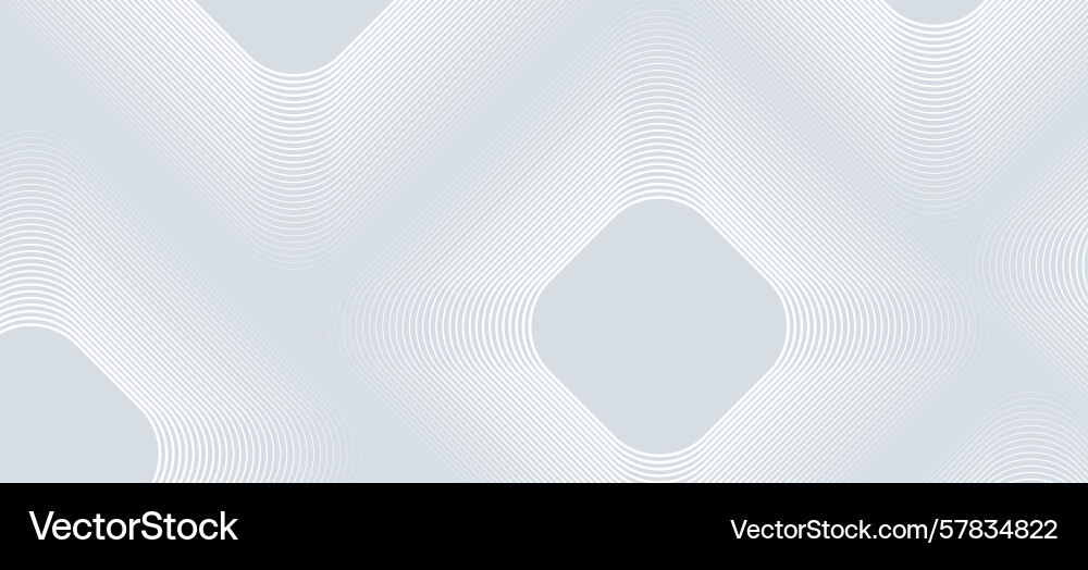 White abstract background geometric lines pattern vector image