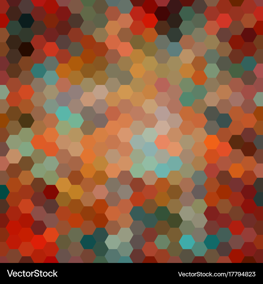 Abstract colorful background of hexagons Vector Image
