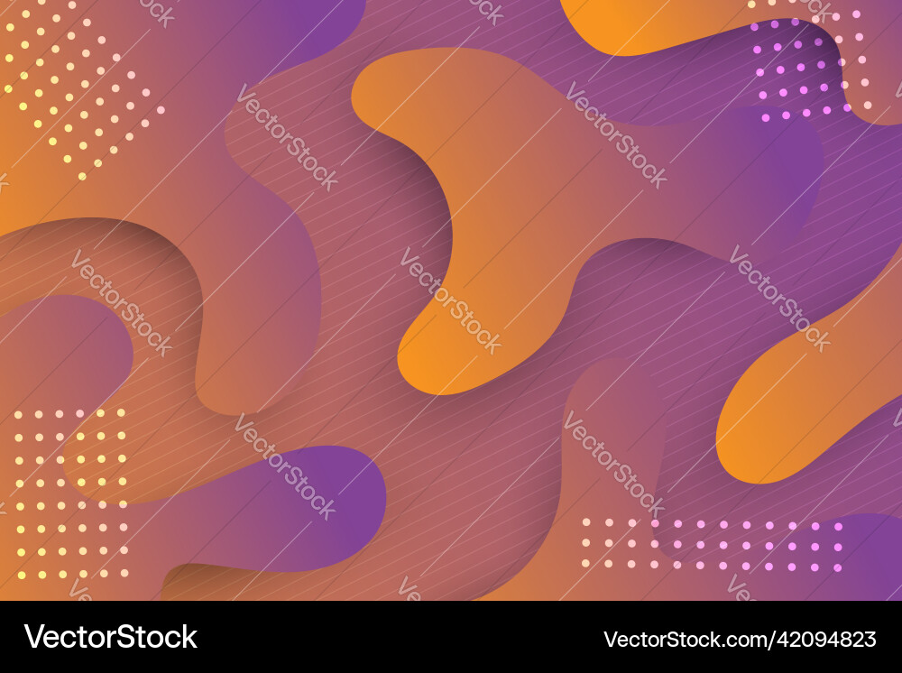 Abstract liquid background with gradient color vector image