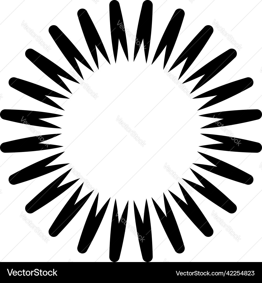 Abstract radial geometric design element non Abstract radial geometric design element non vector image