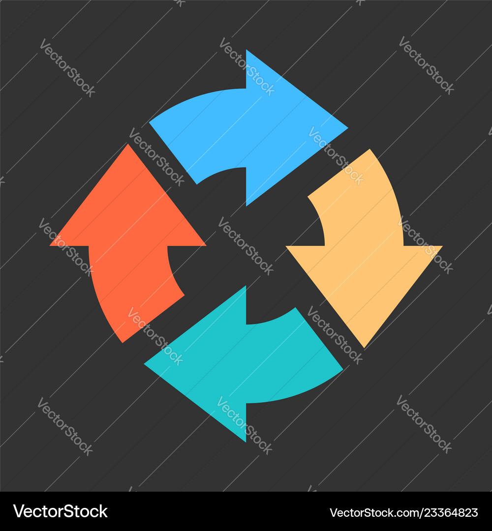 Arrow reload refresh rotation repeat reset sign Arrow reload refresh rotation repeat reset sign vector image