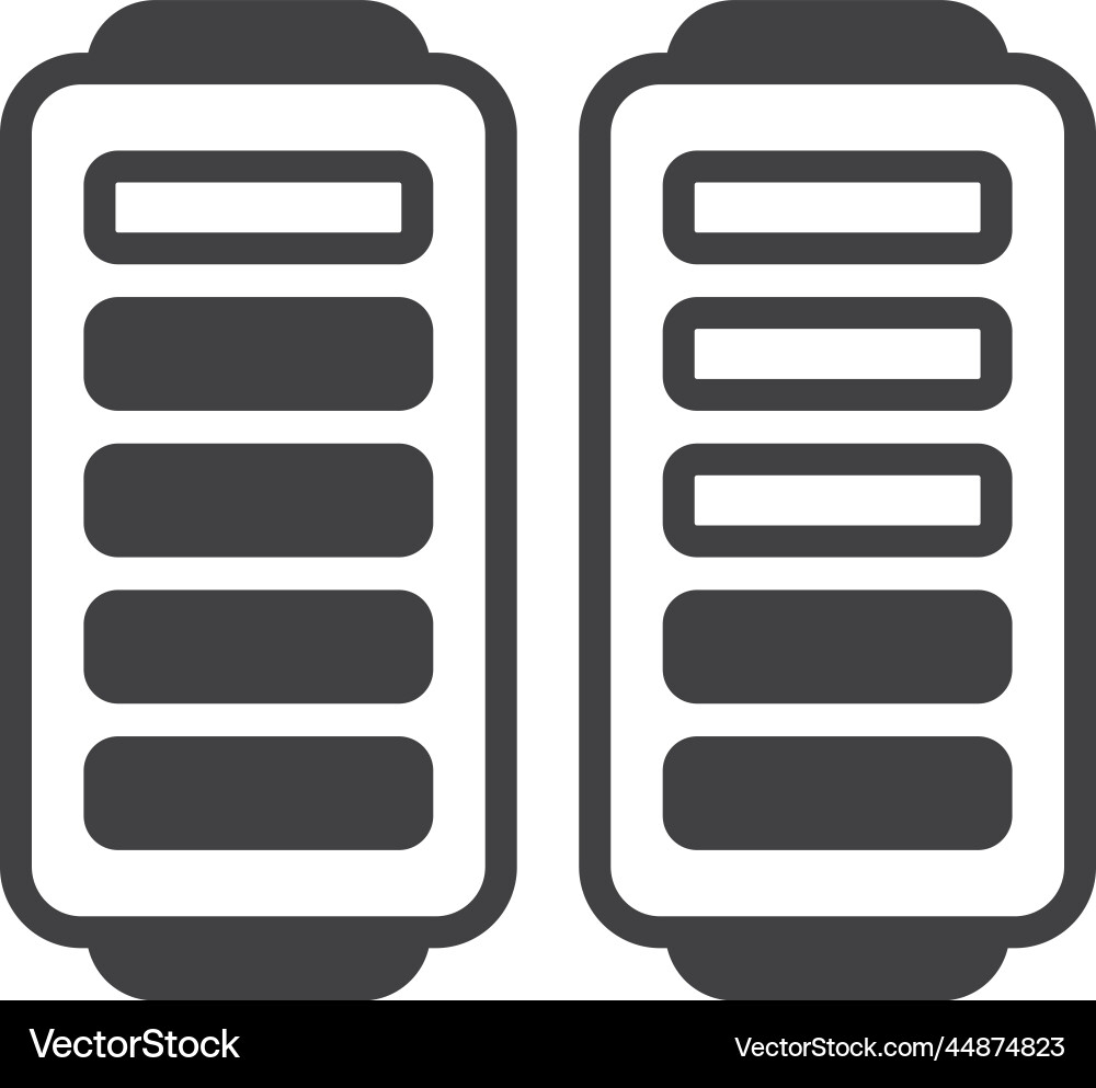 Battery in minimal style Vector Image