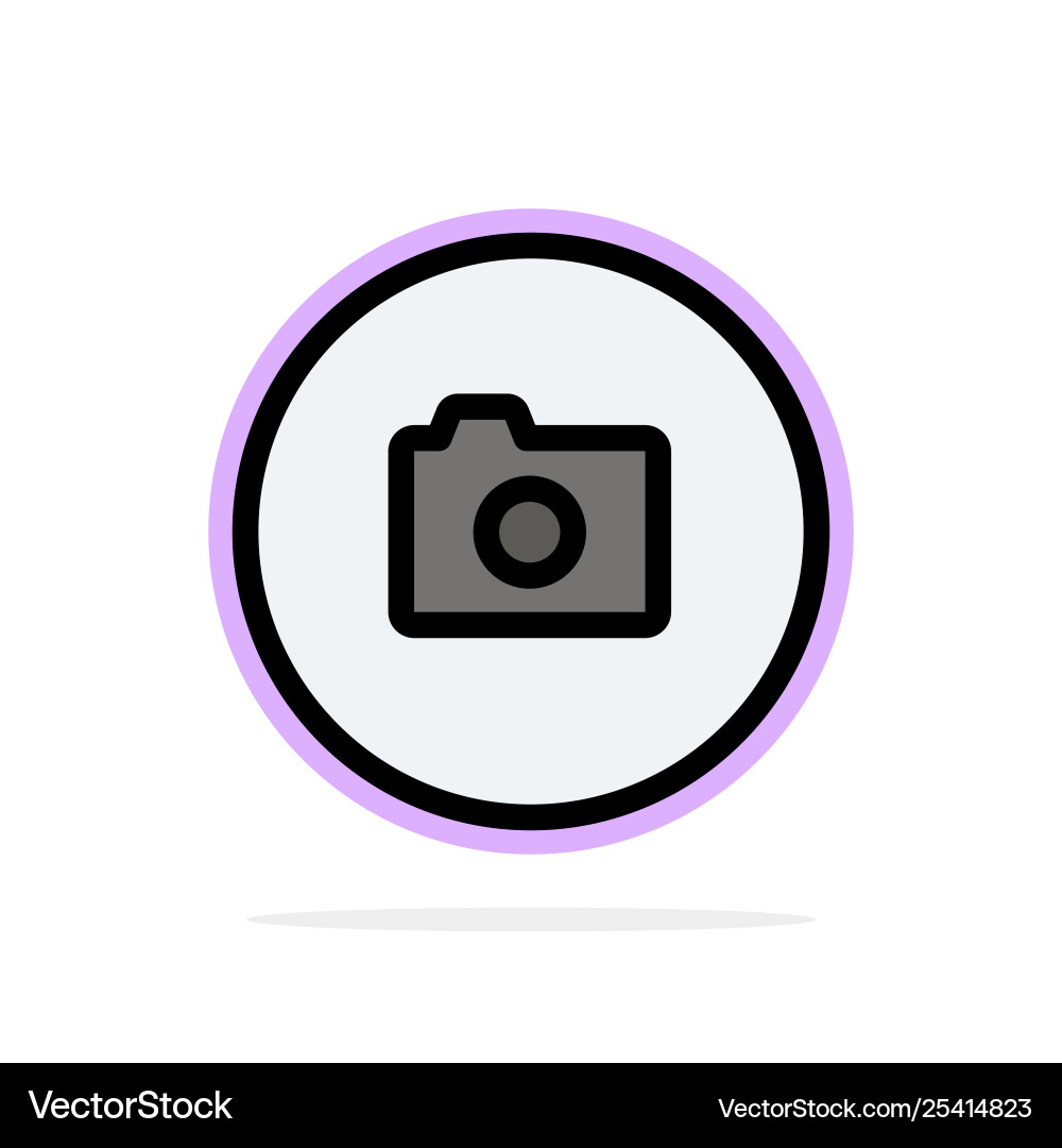 Camera image basic ui abstract circle background Vector Image
