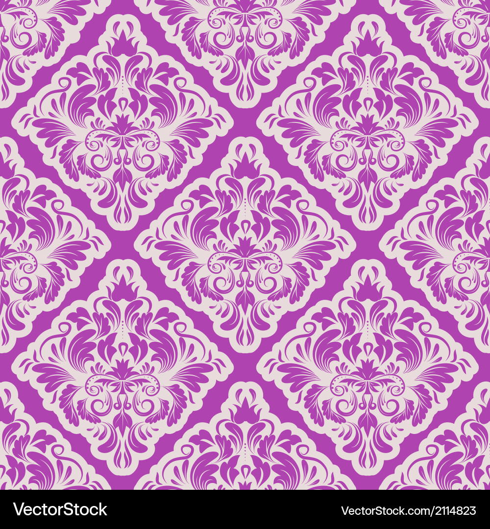 Damask background Vector Image