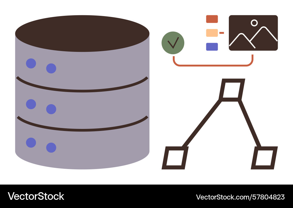 Data storage and processing with visual Data storage and processing with visual vector image