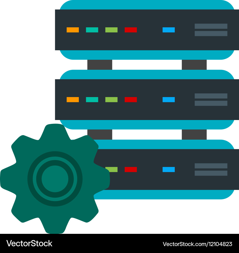 Database settings Vector Image