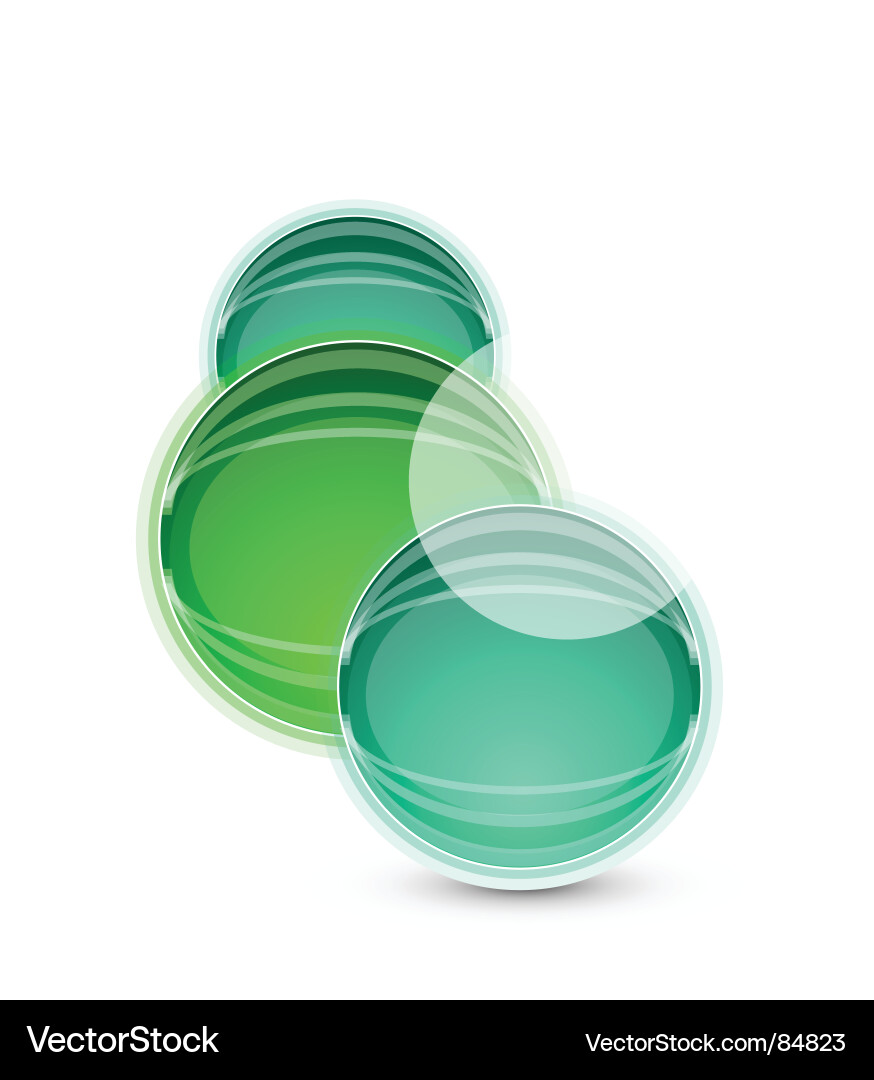 Glossy Circular Icons Vector Image