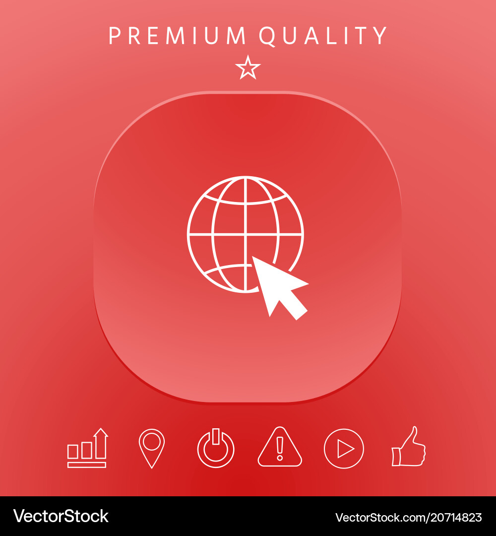 Go to web internet icon Go to web internet icon vector image
