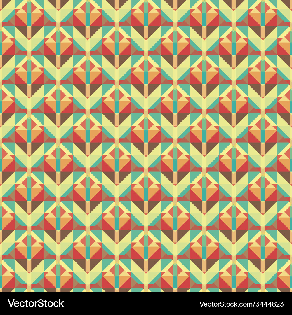 Graphic seamless colorful pattern flat style Vector Image