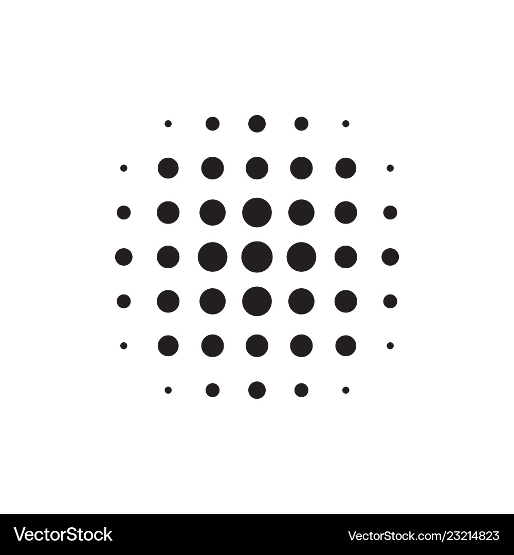 Halftone dots forms Halftone dots forms vector image