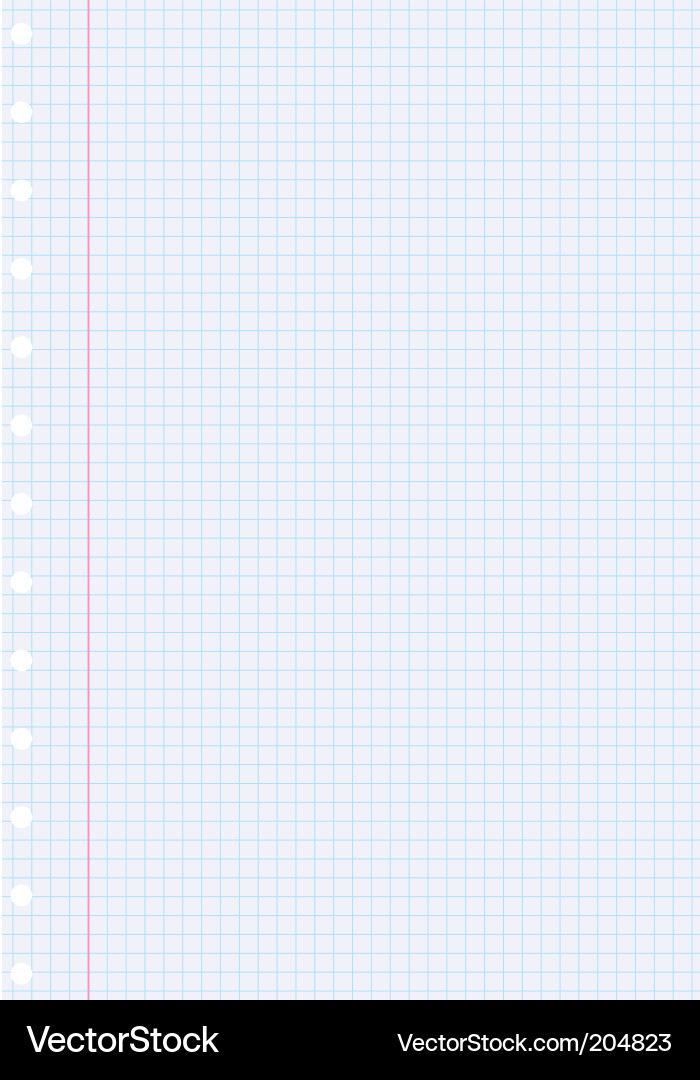 Notebook paper vector image
