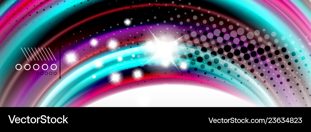 Smooth liquid blur wave background color flow Smooth liquid blur wave background color flow vector image