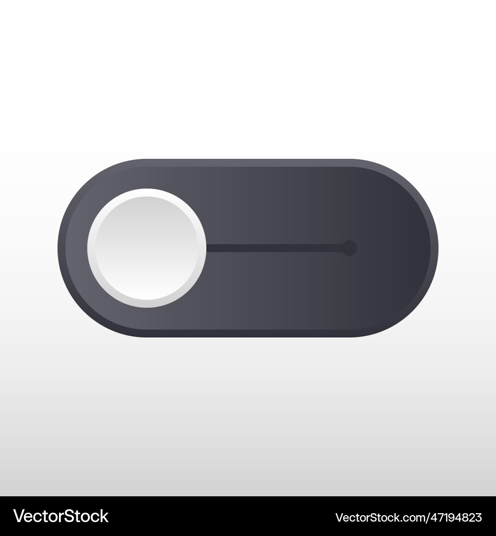 Switch button or turn on off power vector image