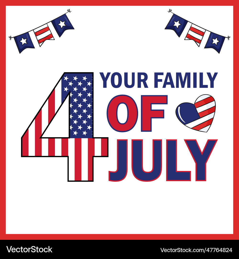 4th of july independence day Vector Image