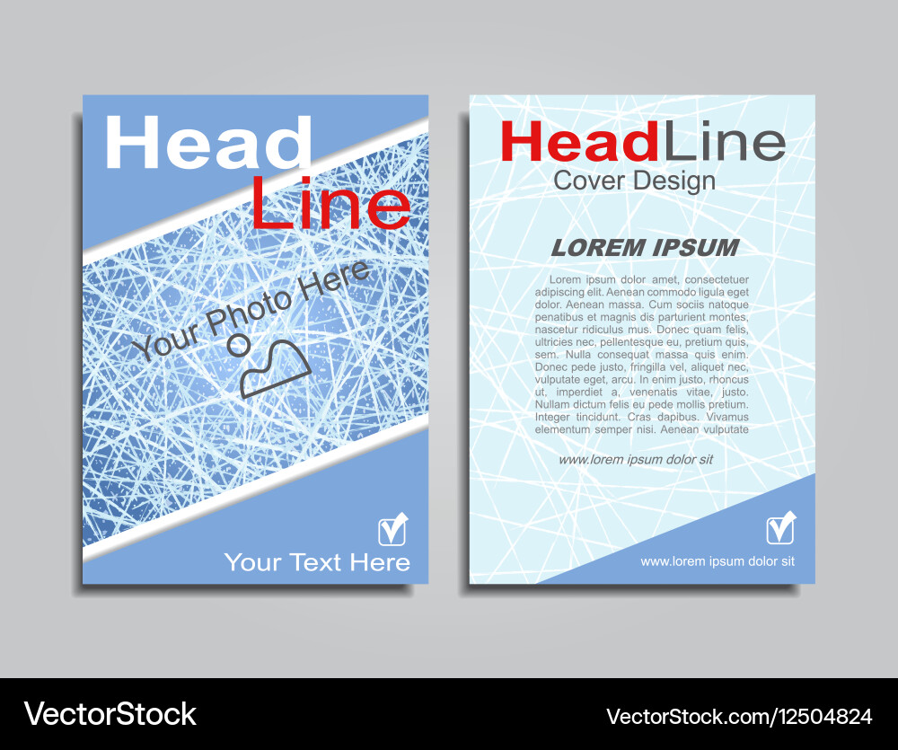 Brochure design layout with place for your data vector image