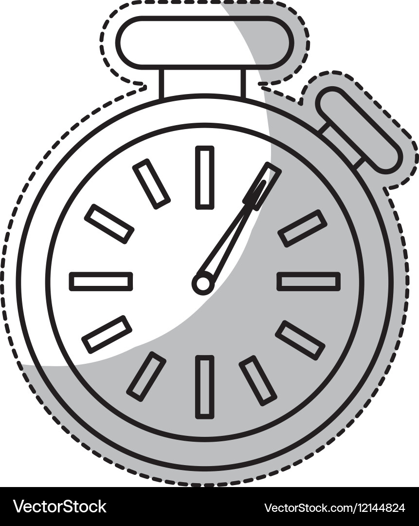 Chronometer time device vector image