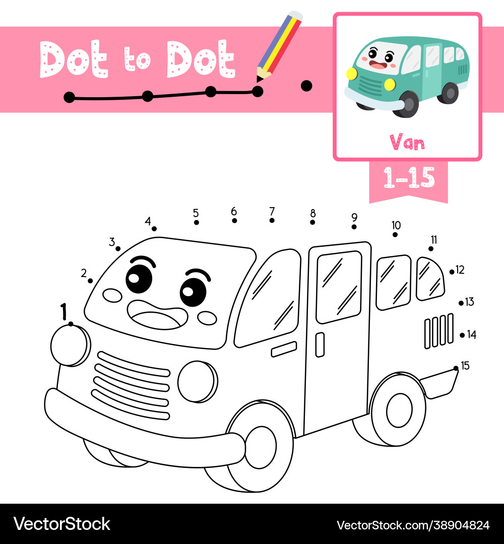 Dot zu Bildungsspiel und Färbung Buch van Dot zu Bildungsspiel und Färbung Buch van vektorbild