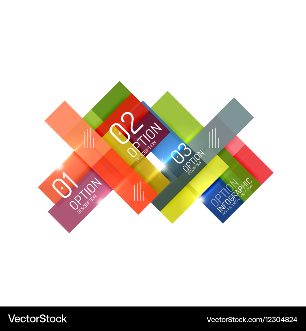 Geometric abstract composition with text Vector Image