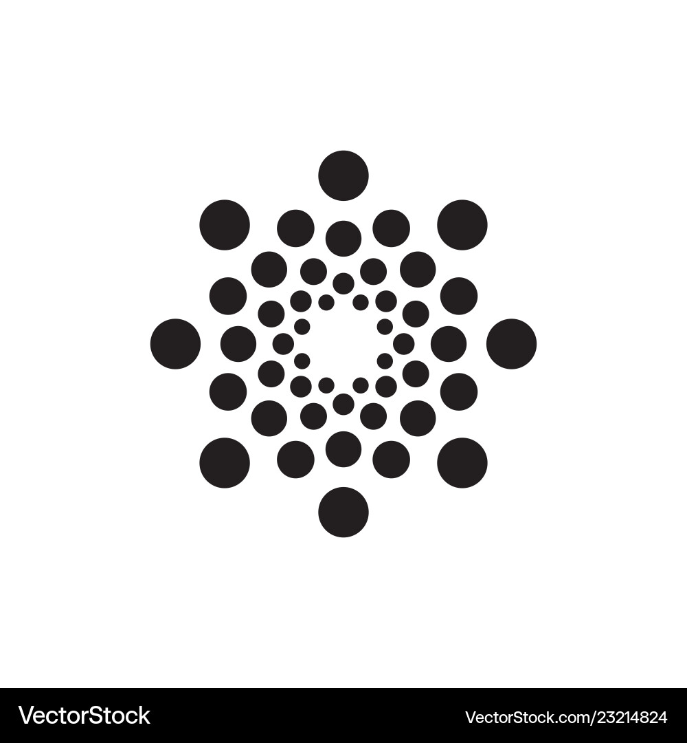 Halftone dots forms Halftone dots forms vector image