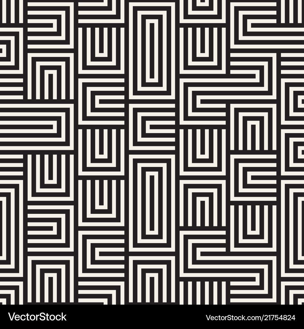 Modern Line Mosaic Pattern Vector Image