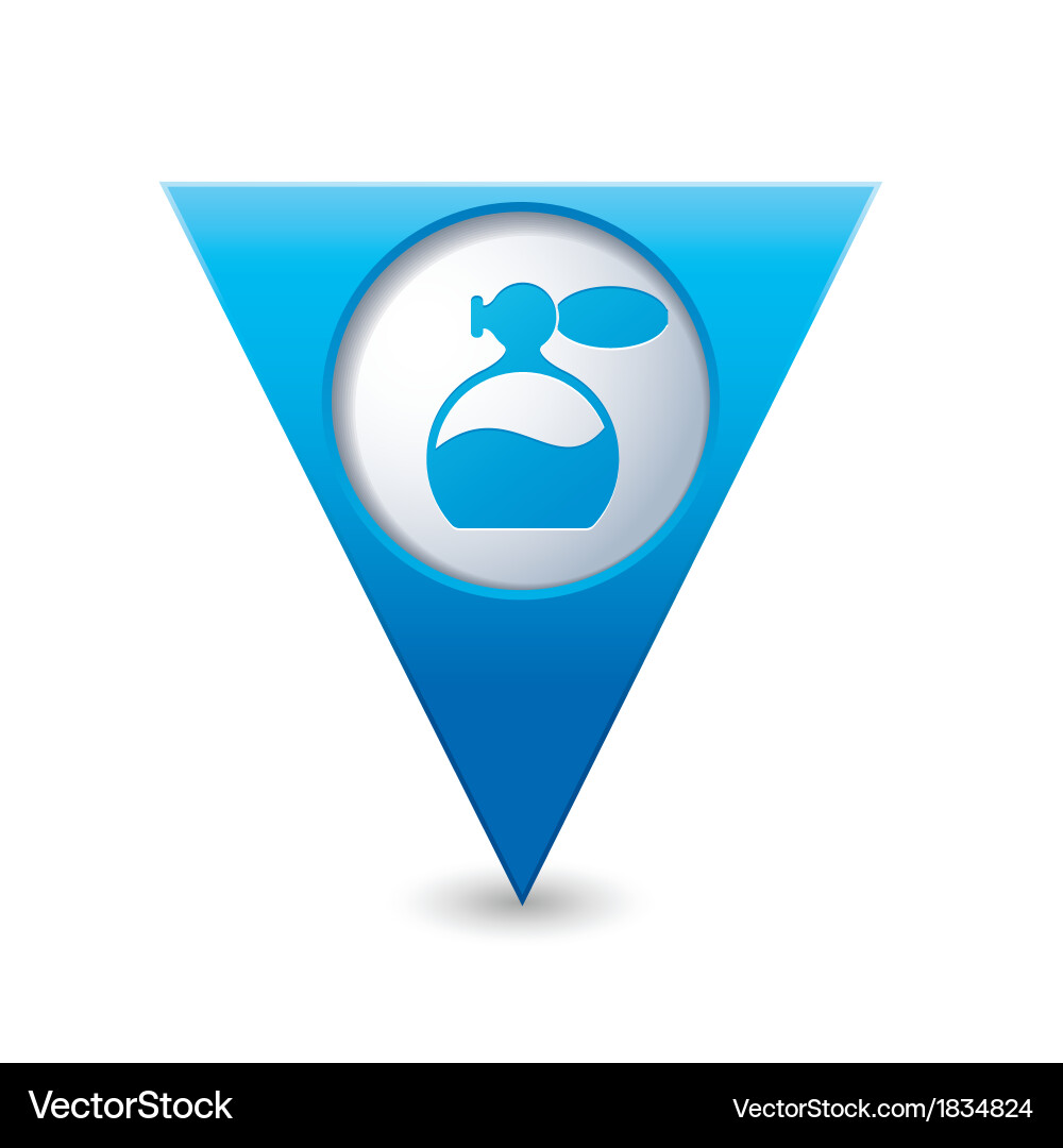 Perfume Map Pointer Icon Vector Image