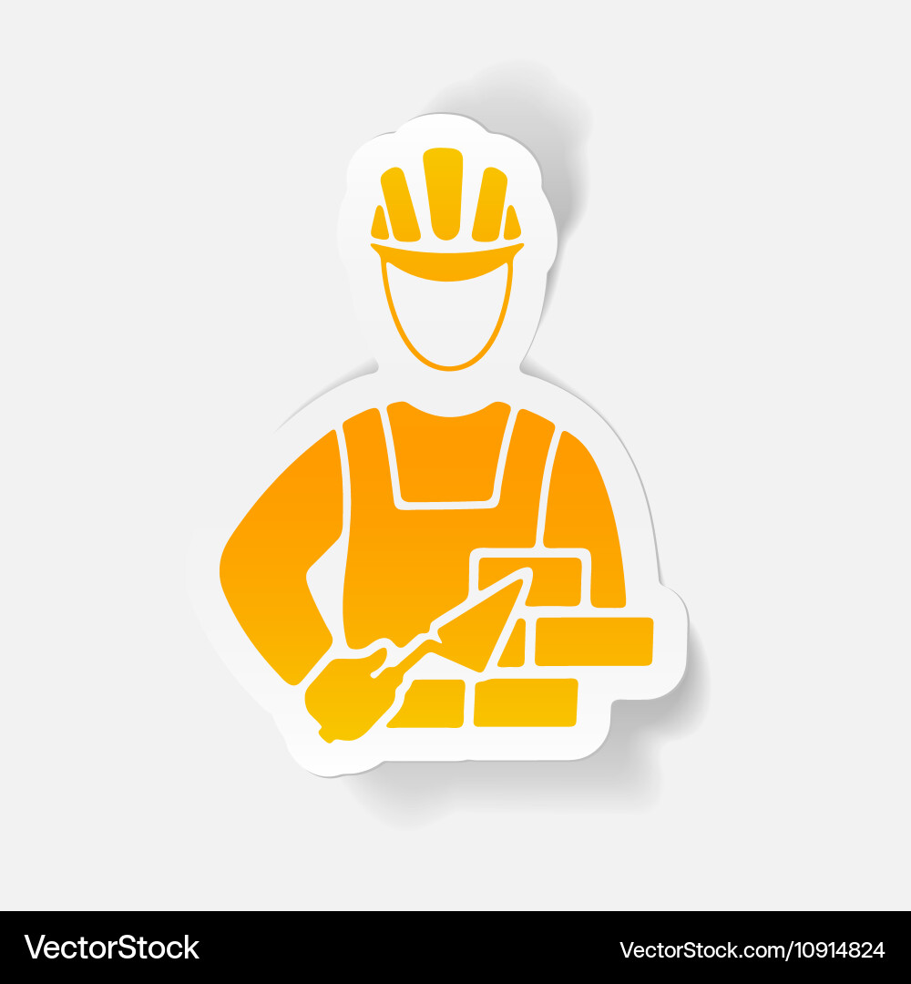 Realistic design element builder Vector Image