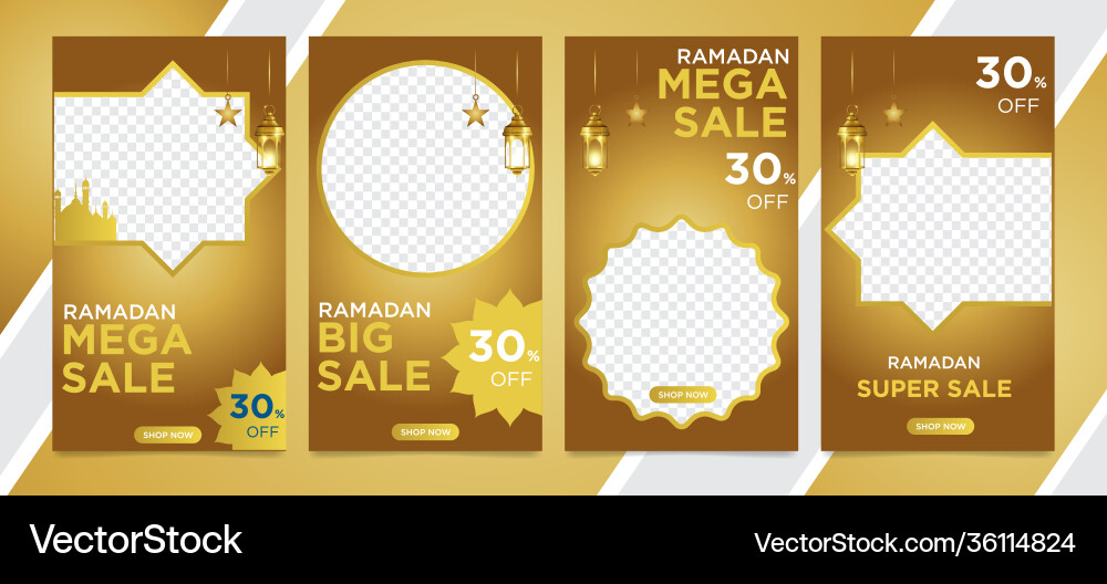 Set instagram Geschichten ramadan kaufen Banner Set instagram Geschichten ramadan kaufen Banner vektorbild
