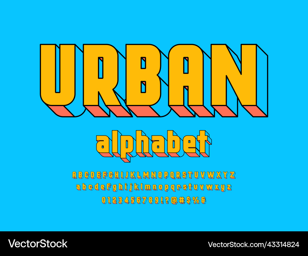 Stylized Alphabet Set Vector Image