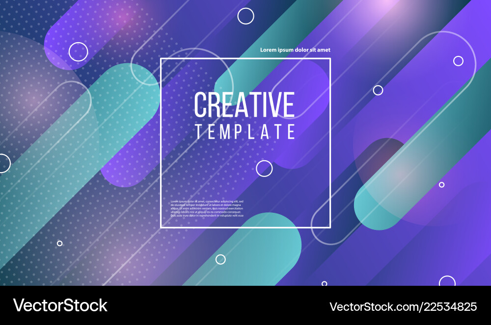 Colorful geometric background gradient vector image