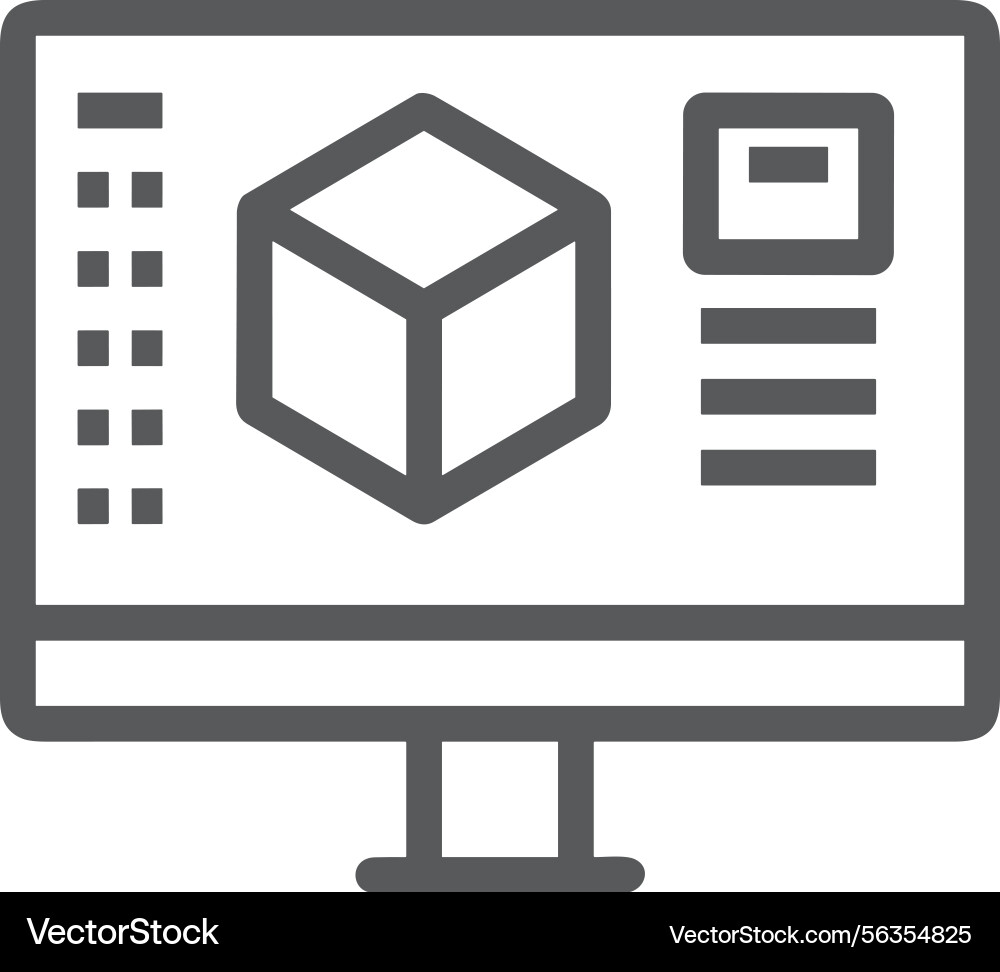 Computer icon symbol image Vector Image