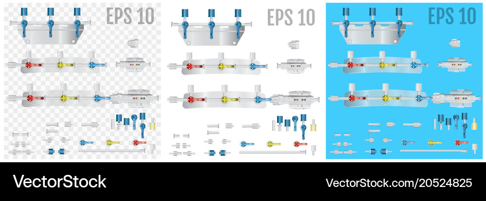 Converting devices part system Vector Image
