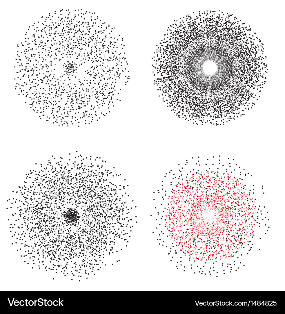 Molecular Structure - Abstract Particles vector image