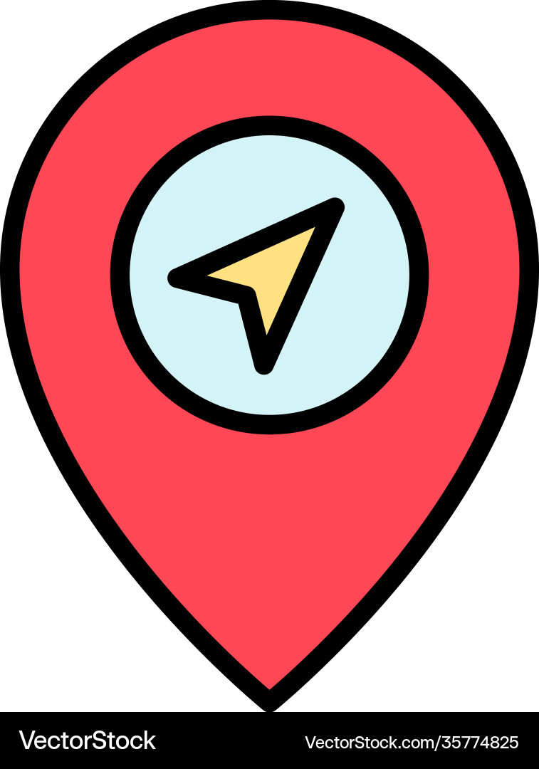 Navigate location icon vector image