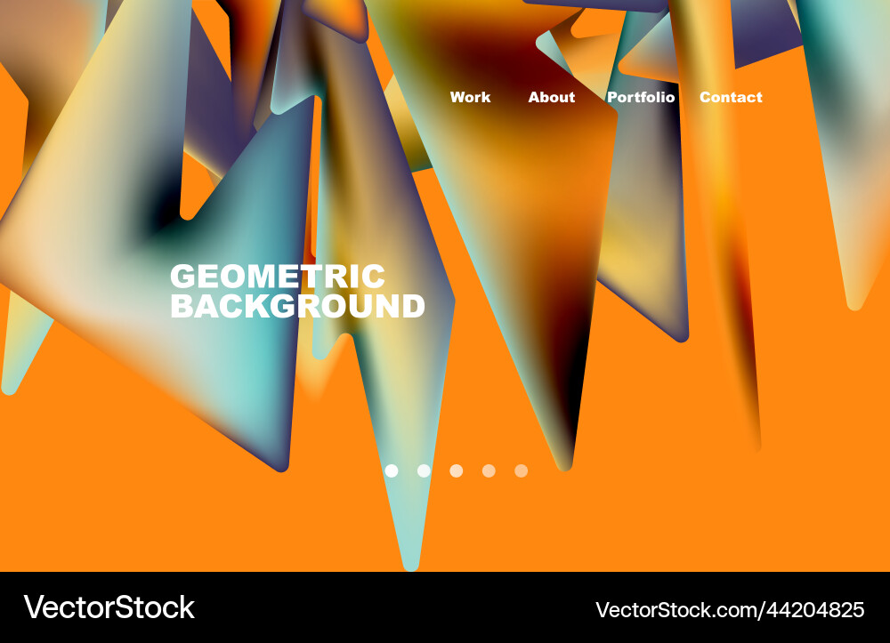 Shards shape composition abstract background web vector image