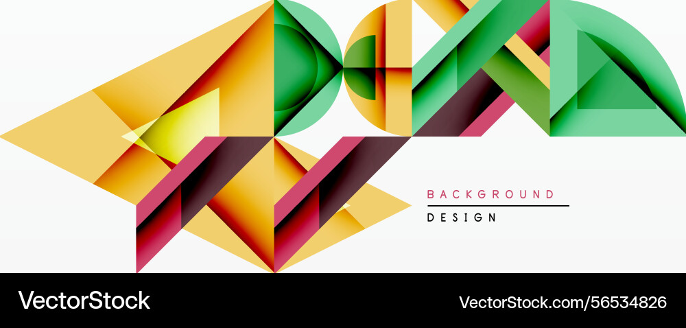 Abstract geometric shapes overlap creating Abstract geometric shapes overlap creating vector image
