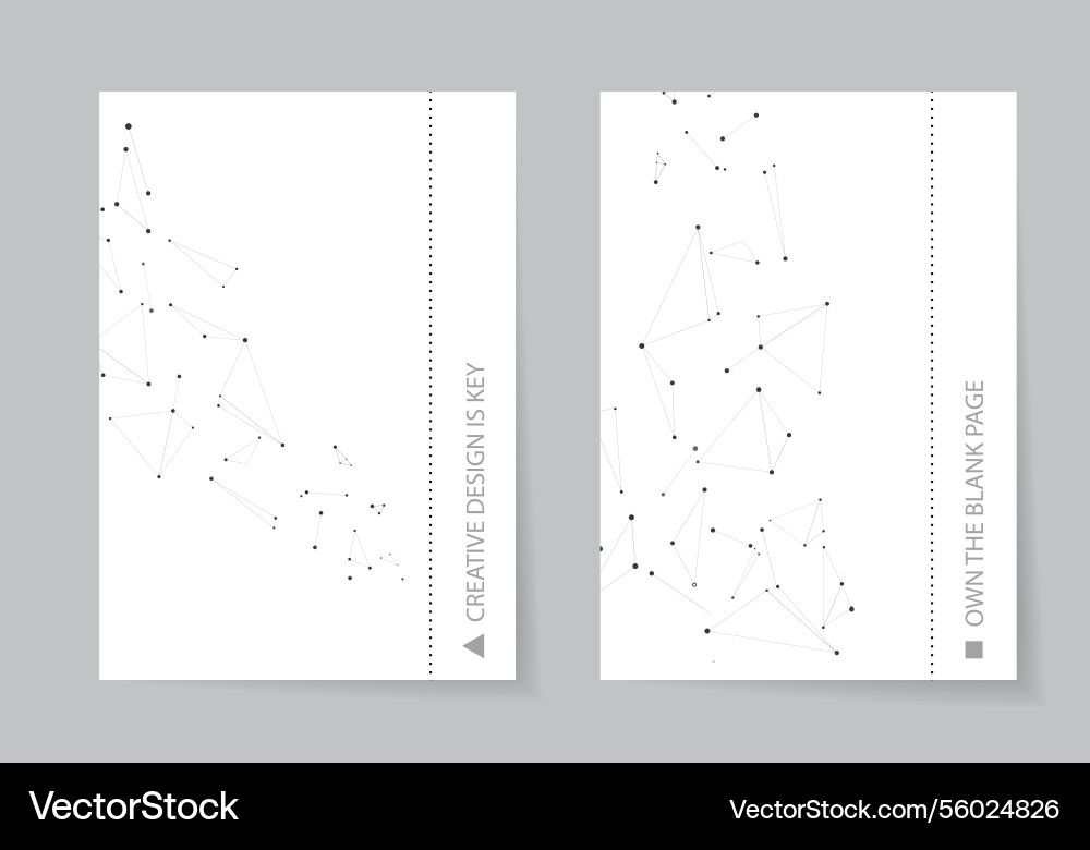 Abstract grid link brochure design point Abstract grid link brochure design point vector image