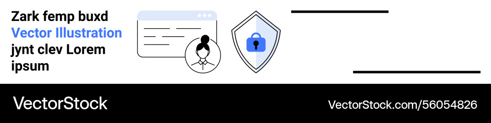 Digital security and user protection with profile Digital security and user protection with profile vector image
