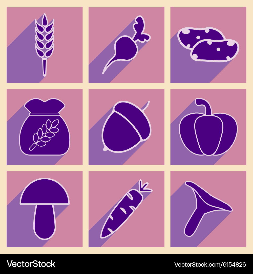Flat with shadow concept and mobile application Vector Image