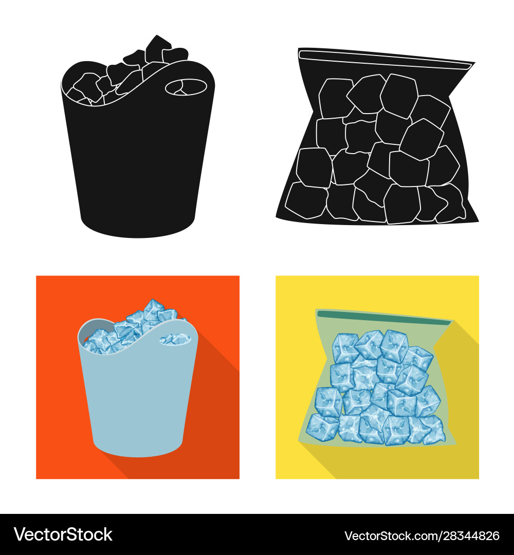 Isolated object texture and frozen icon Vector Image