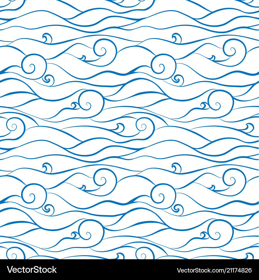 Ocean Wave Pattern vector image