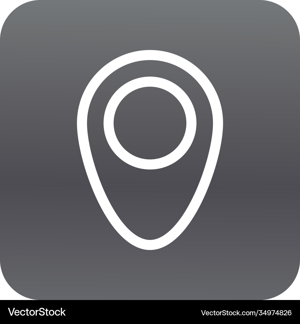 Pin Pointer Standort Block Gradienten-Symbol Pin Pointer Standort Block Gradienten-Symbol vektorbild