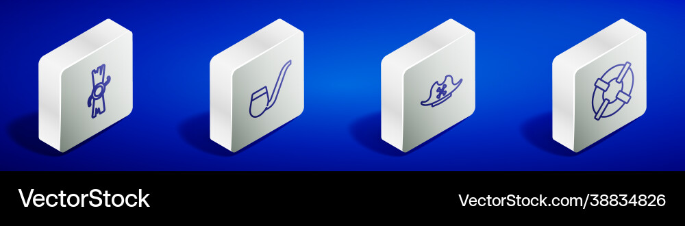 Set isometric line decree parchment scroll Set isometric line decree parchment scroll vector image