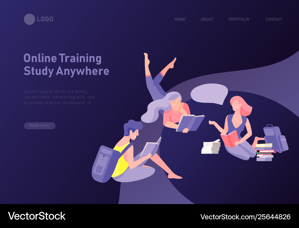 Set web page design templates with relaxed Vector Image