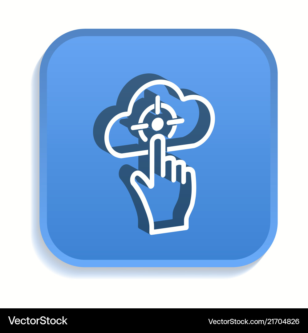 Touch isometric icon for graphic and web design Touch isometric icon for graphic and web design vector image