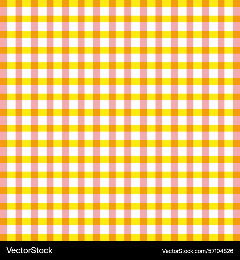 Yellow check pattern square textile design Yellow check pattern square textile design vector image